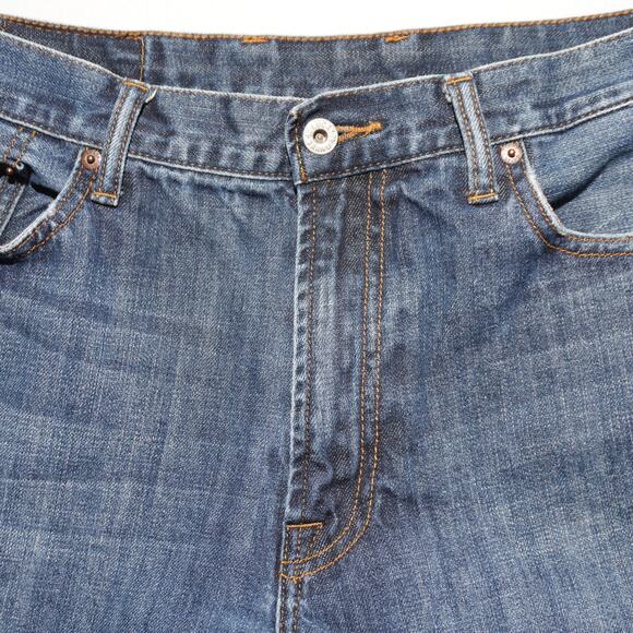 Lucky Brand 181 Relaxed Straight Jeans Men's 36 Blue Denim Classic Fit - Picture 9 of 16